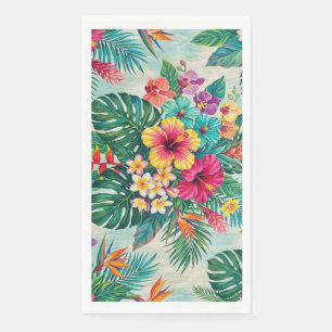 Aloha Floral Bloom Tropical Guest Towel