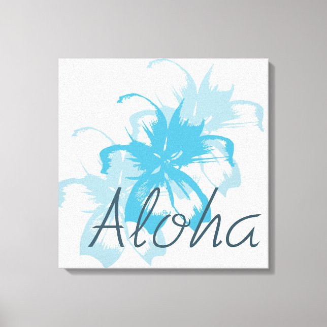 Aloha Floral Canvas Print (Front)