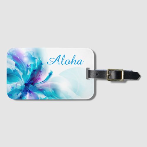 Aloha Floral Luggage Tag