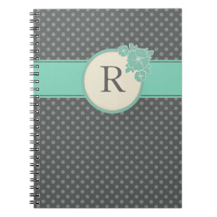 Aloha Floral Polka Dots Pattern Notebook