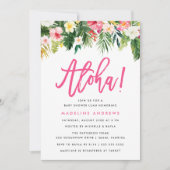 Aloha Floral | Tropical Baby Shower Invitation (Front)