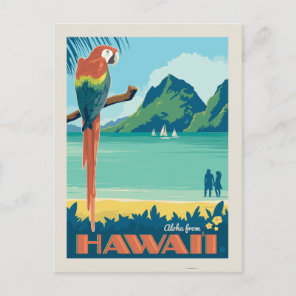 Aloha fom Hawaii | Parrot Postcard