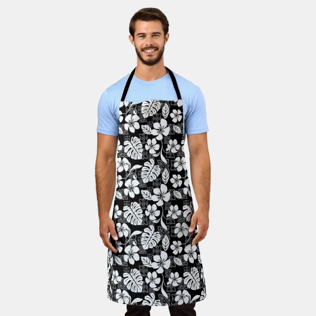 ALOHA FRIDAY (BLACK) APRON (Worn)