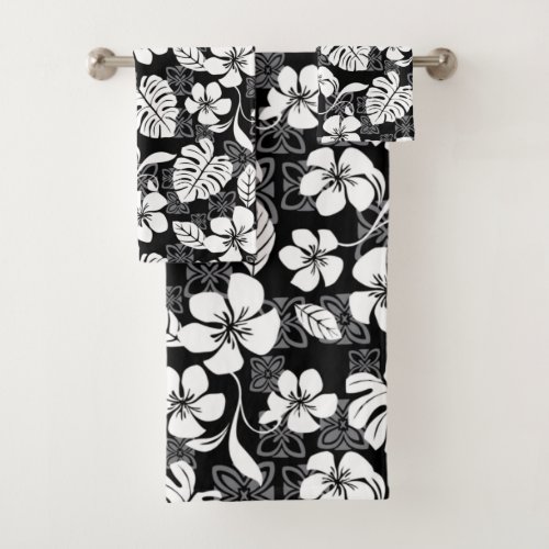 ALOHA FRIDAY BLACK BATH TOWEL SET