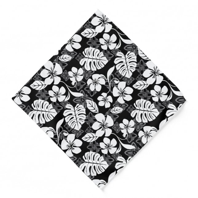 ALOHA FRIDAY (BLACK & GRAY) BANDANA (Front)