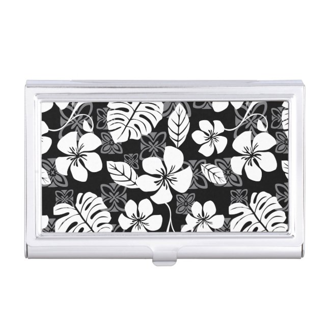 ALOHA FRIDAY (BLACK/GRAY) BUSINESS CARD CASE (Front)