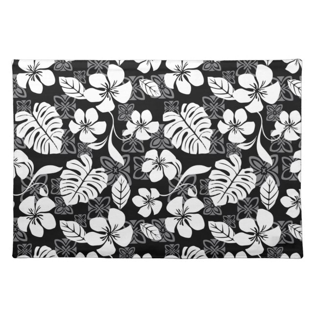 ALOHA FRIDAY (BLACK/GRAY) CLOTH PLACEMAT (Front)