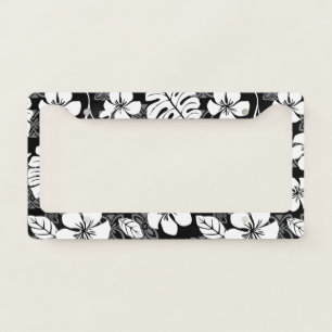 ALOHA FRIDAY (BLACK & GRAY) LICENSE PLATE FRAME