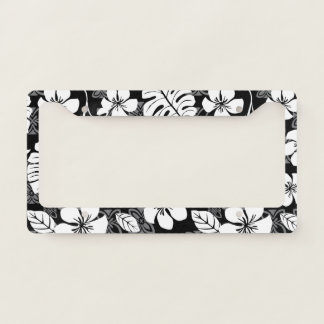 ALOHA FRIDAY (BLACK & GRAY) LICENSE PLATE FRAME
