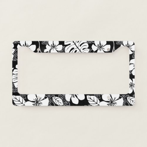 ALOHA FRIDAY BLACK  GRAY LICENSE PLATE FRAME