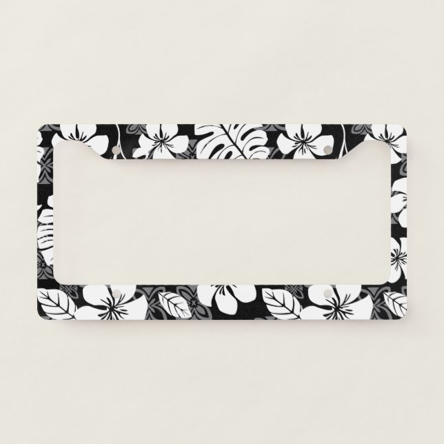 ALOHA FRIDAY (BLACK & GRAY) LICENSE PLATE FRAME (Front)