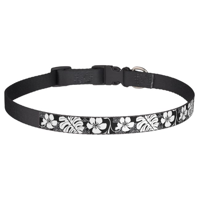ALOHA FRIDAY (BLACK) PET COLLAR (Front)