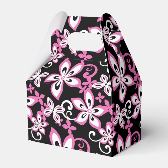 ALOHA FRIDAY (BLACK/PINK) FAVOR BOXES (Front Side)