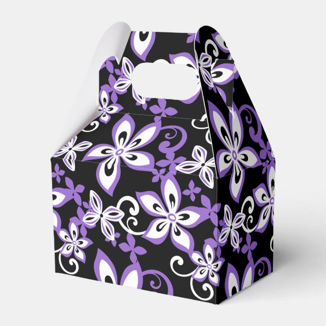 ALOHA FRIDAY (BLACK/PURPLE) Favor Box (Front Side)