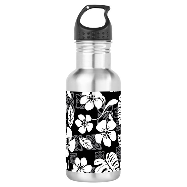 ALOHA FRIDAY (BLACK) STAINLESS STEEL WATER BOTTLE (Front)