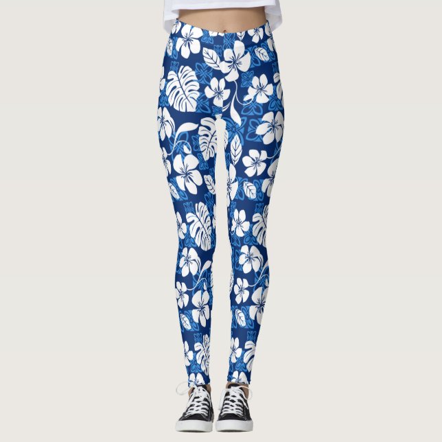 ALOHA FRIDAY (BLUE) LEGGINGS (Front)