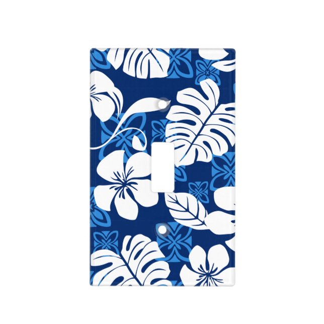 ALOHA FRIDAY (BLUE) LIGHT SWITCH COVER (Front)