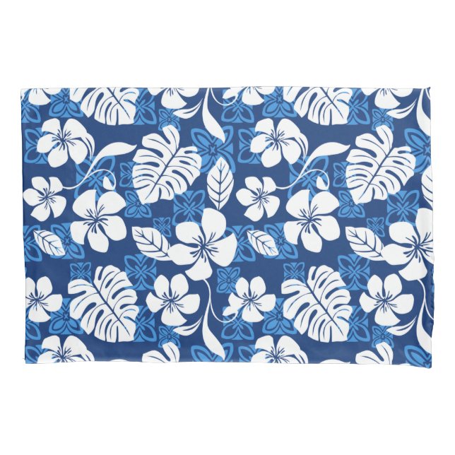 ALOHA FRIDAY (BLUE) PILLOW CASE (Front-Left)