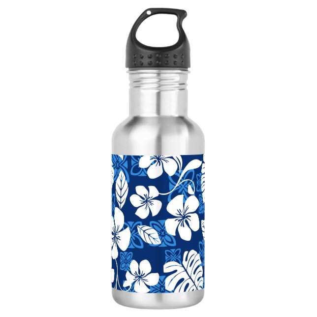 ALOHA FRIDAY (BLUE) STAINLESS STEEL WATER BOTTLE (Front)