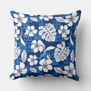 ALOHA FRIDAY (BLUE) THROW PILLOW