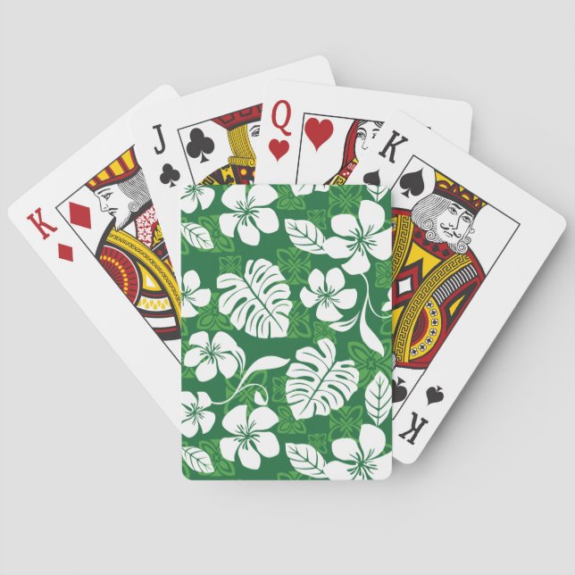 ALOHA FRIDAY (GREEN) POKER CARDS (Back)