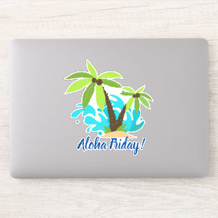 Aloha Friday Palm Tree Sticker