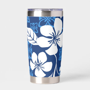 ALOHA FRIDAY PATTERN IN BLUE INSULATED TUMBLER