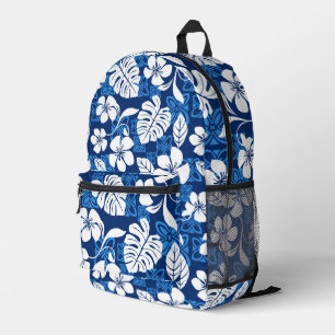 ALOHA FRIDAY PATTERN IN GREEN PRINTED BACKPACK