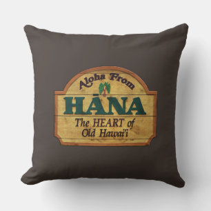 Aloha from Hana, Hawaii Pillow