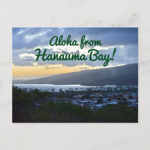 Aloha From Hanauma Bay Postcard