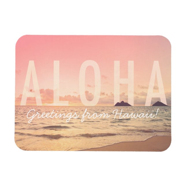 Aloha from Hawaii Magnet (Horizontal)