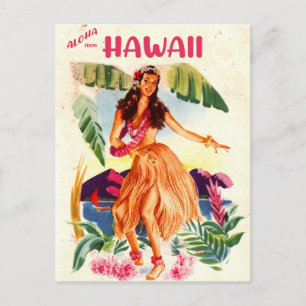 Aloha from Hawaii Postcard