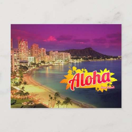 Aloha from Hawaii Postcard