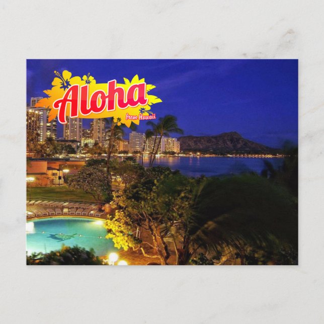 Aloha from Hawaii Postcard (Front)