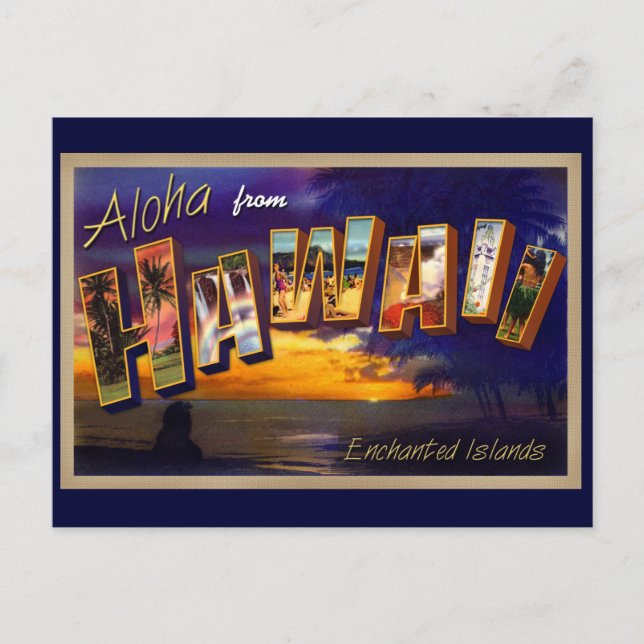 Aloha from Hawaii Postcard (Front)