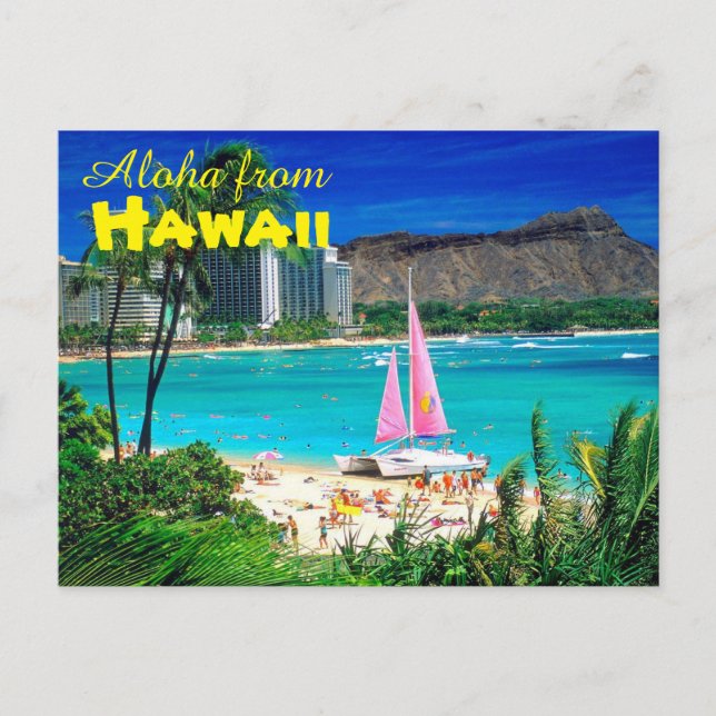 Aloha from Hawaii Postcard (Front)