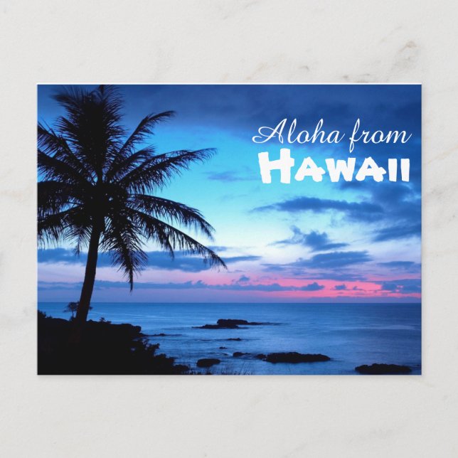 Aloha from Hawaii Postcard (Front)