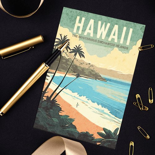 Aloha from Hawaii Vintage Travel Postcard