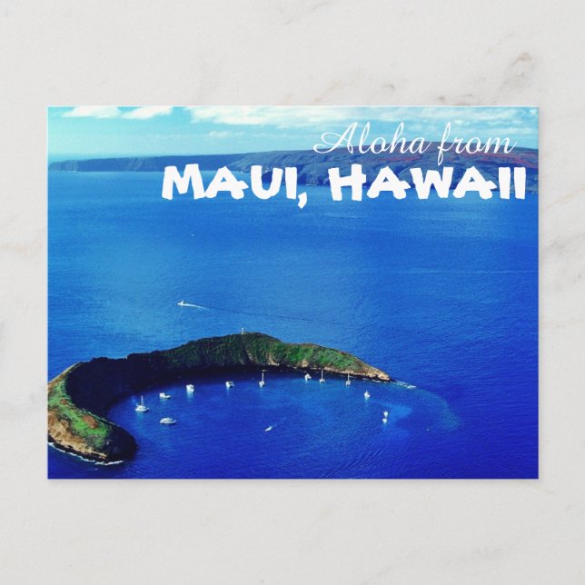 Aloha from Maui Hawaii Postcard (Front)
