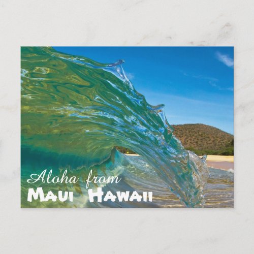 Aloha from Maui Hawaii Postcard