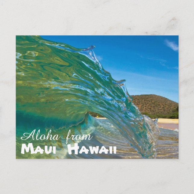 Aloha from Maui Hawaii Postcard (Front)
