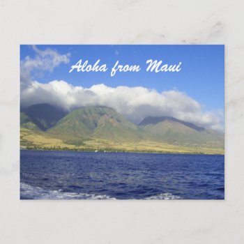 Aloha From Maui Hawaii Postcard by Rebecca_Reeder at Zazzle