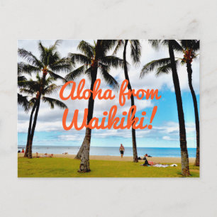 Aloha From Waikiki Postcard