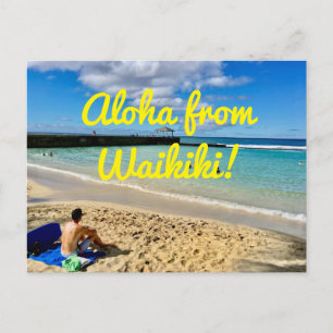 Aloha From Waikiki Postcard