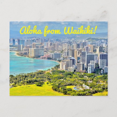 Aloha From Waikiki Postcard