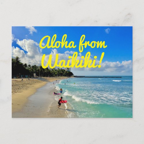 Aloha From Waikiki Postcard