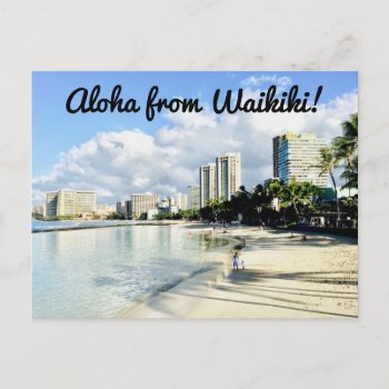 Aloha From Waikiki Postcard by ADHGraphicDesign at Zazzle