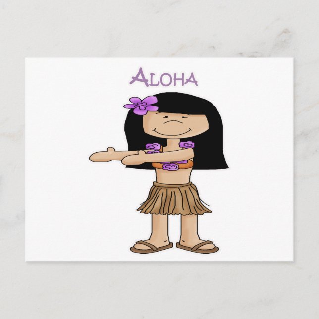 Aloha Girl Postcard (Front)