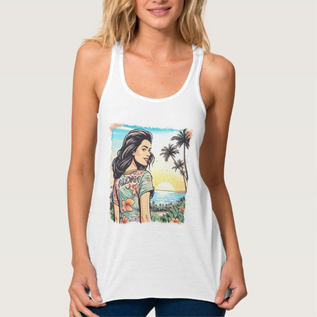 Aloha Girl Tank Top (Front)