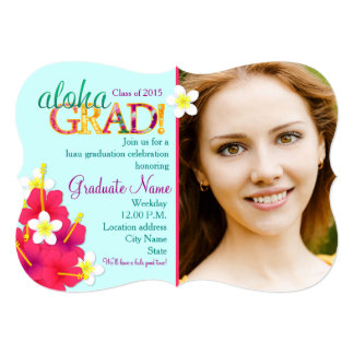 Luau Graduation Invitations 7